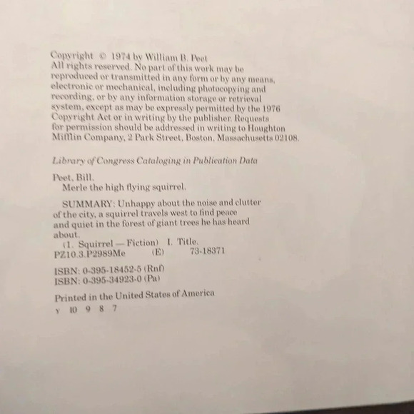 Merle the High Flying Squirrel by Bill Peet - Picture 4 of 9